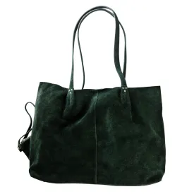 Ain't No Slouch Tote in Black Forest Suede