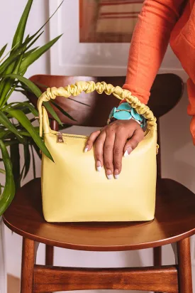 All Time Favorite Faux Leather Tote In Yellow