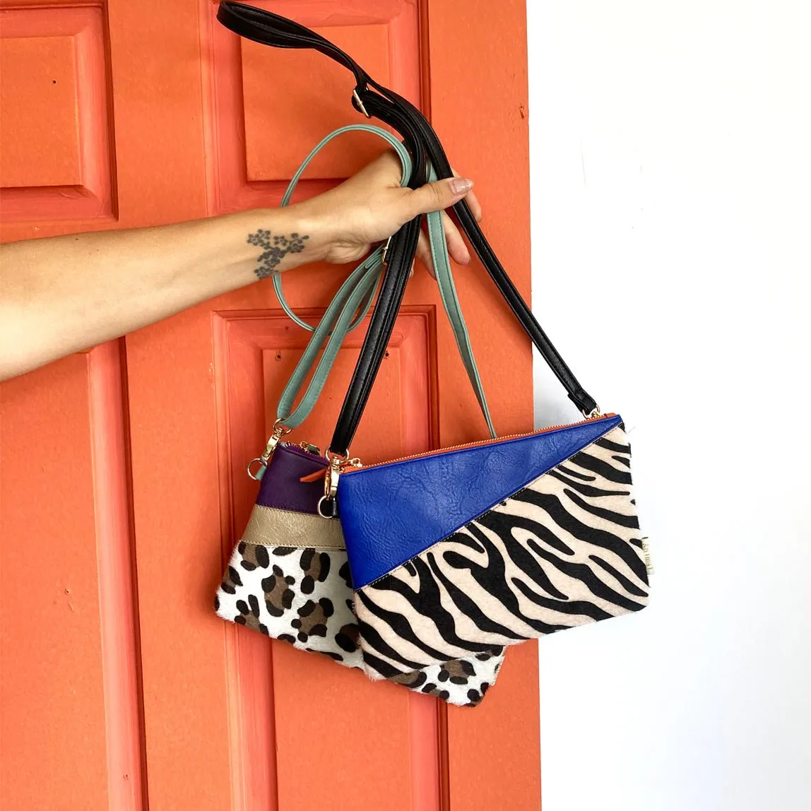 Animal Print Purple Leopard Print Clutch