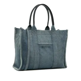 Balenciaga Denim Hardware Satchel