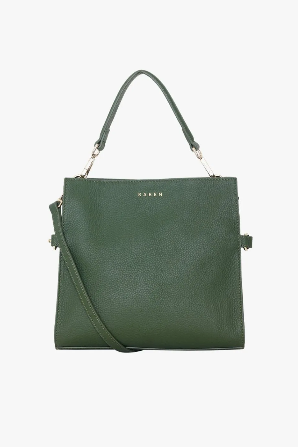 Bea Evergreen Leather Crossbody Bag