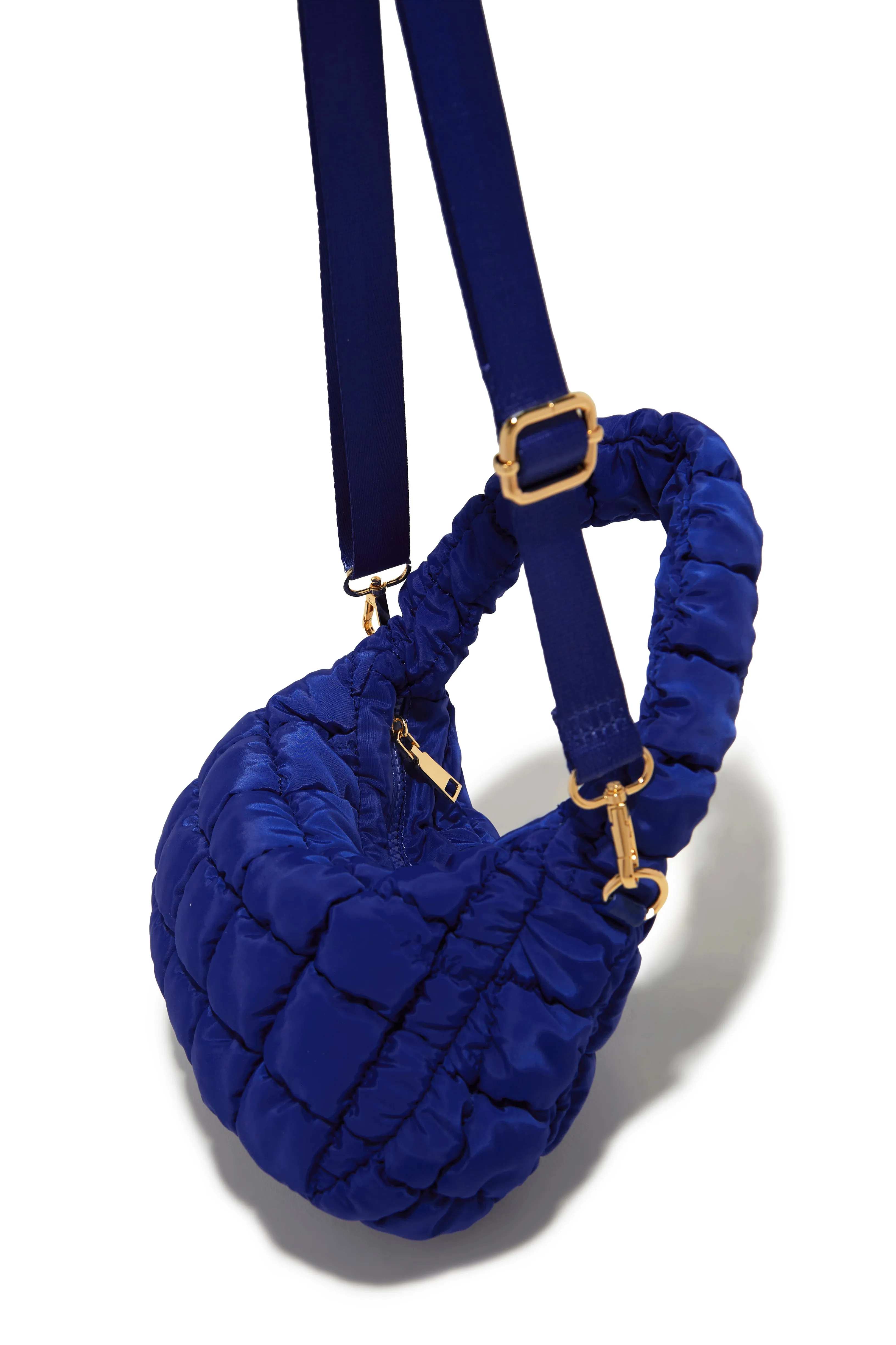 Carya Quilted Crossbody Bag  - Blue