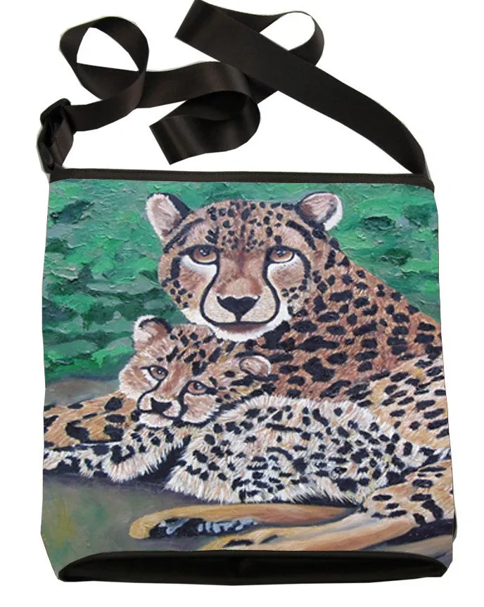 Cheetah Large Cross Body Bag - Fleeting Ambassadors