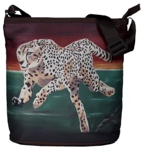 Cheetah Large Cross Body Bag - Twilight Run