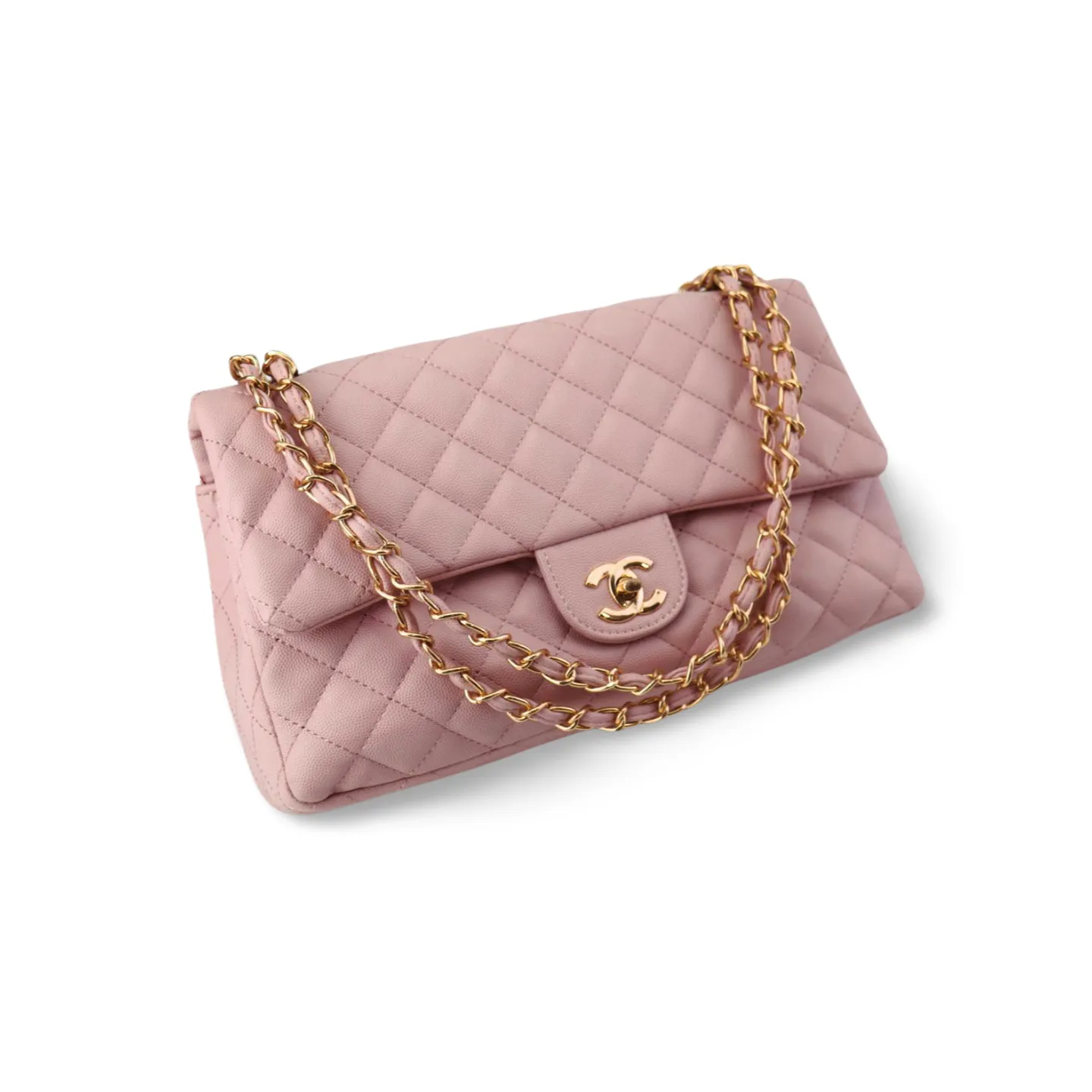 Classic Quilted HandBag with Gold Chain - Timeless Luxury