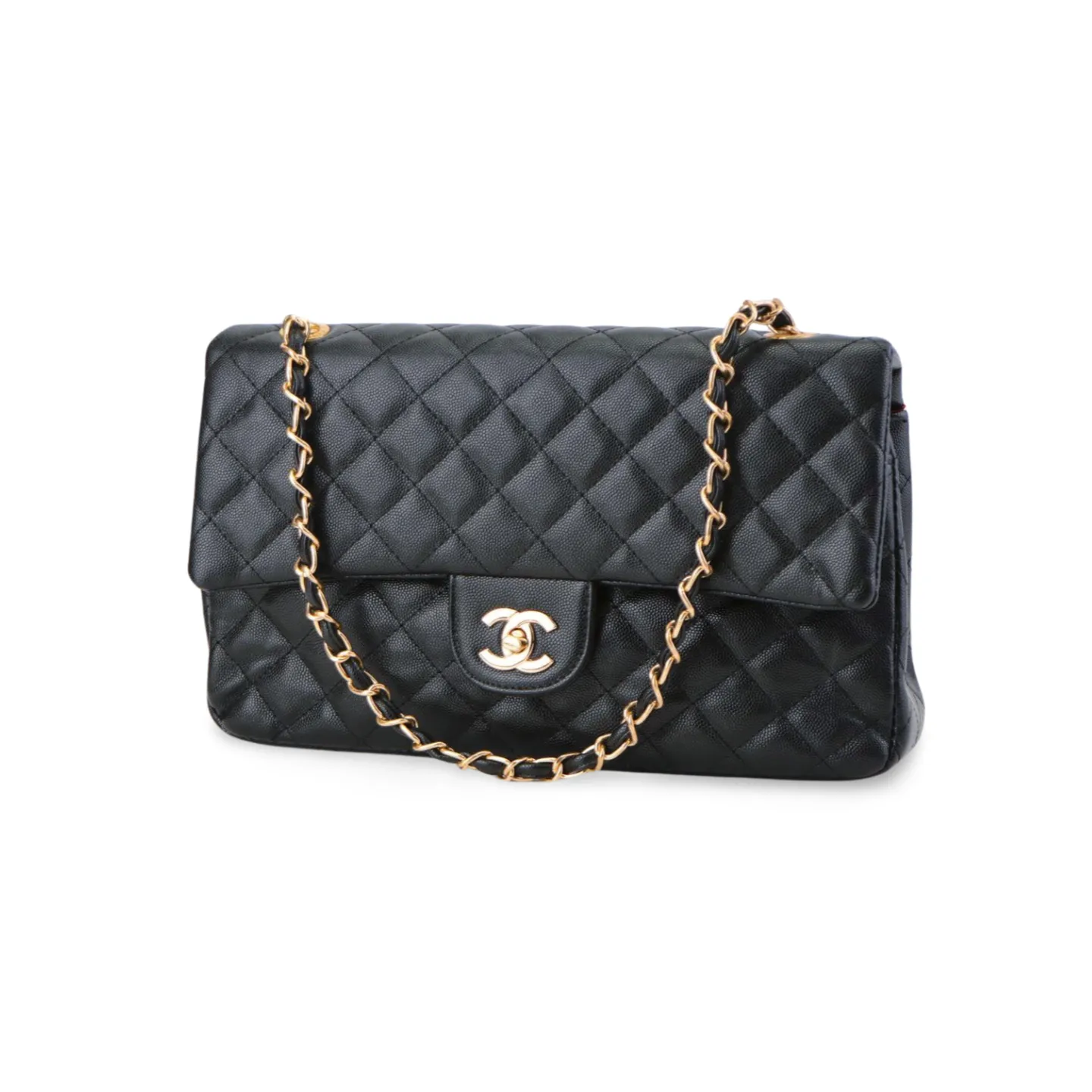 Classic Quilted HandBag with Gold Chain - Timeless Luxury