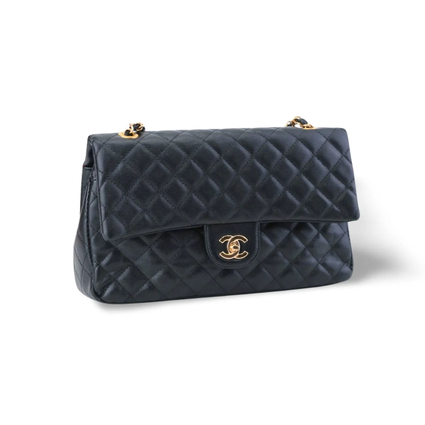 Classic Quilted HandBag with Gold Chain - Timeless Luxury