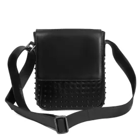 Crossbody Flap Over with Black Studded Leather Bag