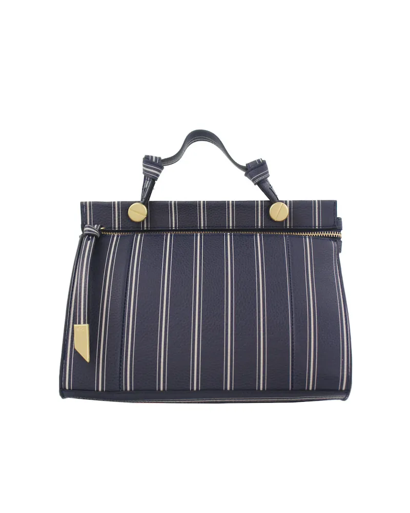 Dione Satchel Petite in Slumber Stripe