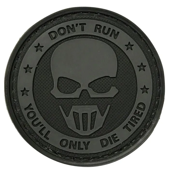 Don't run mask-Dark Grey tactical patch