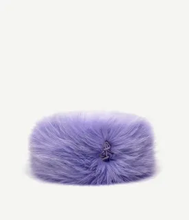 Faux-Fur Pillbox Hat