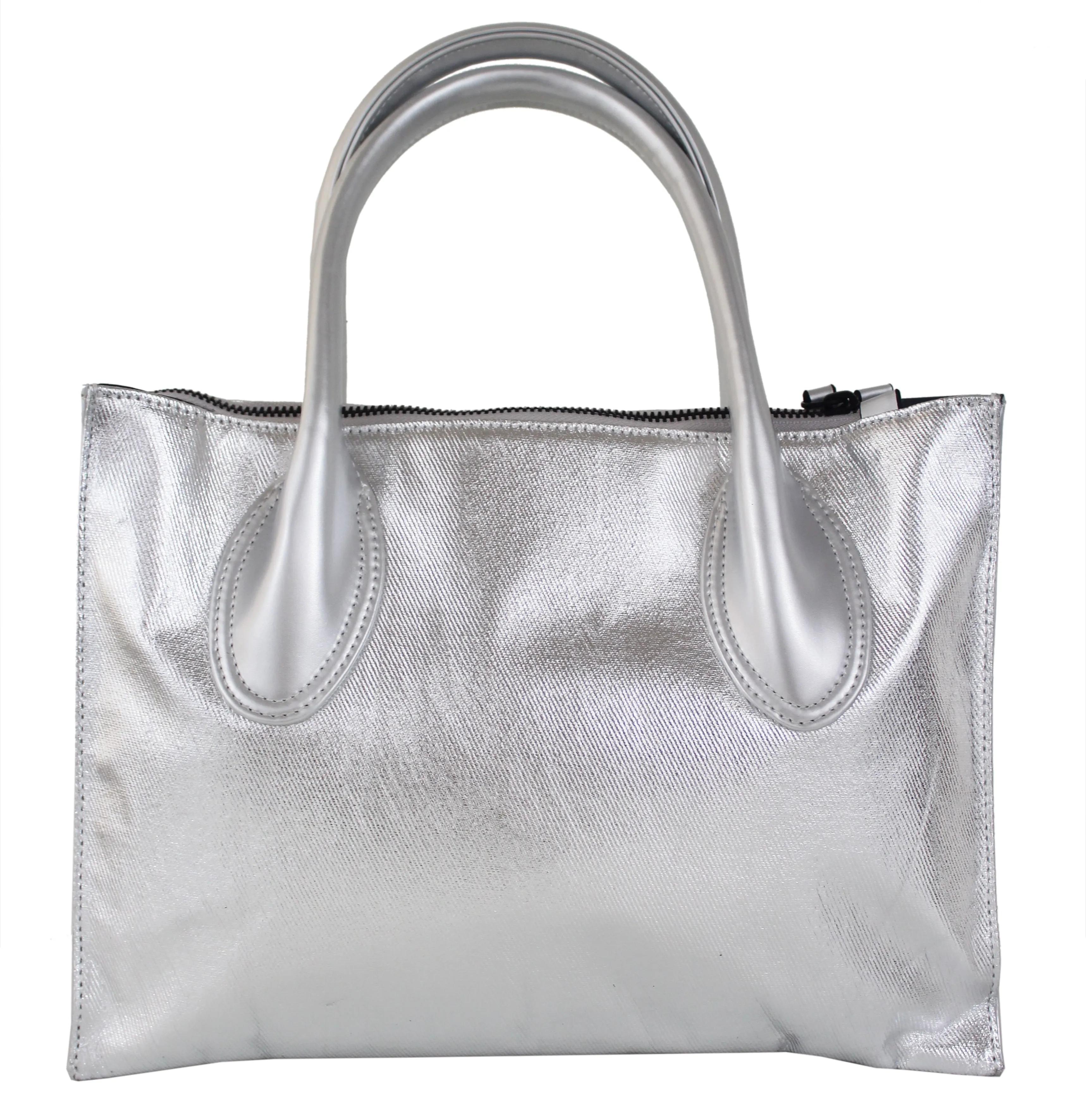 Frankie Satchel Petite in Silver