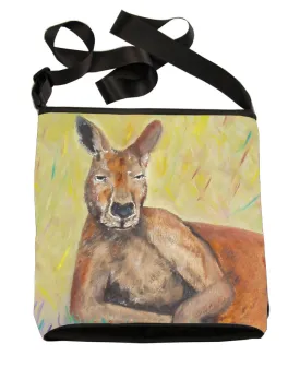 Kangaroo Kitten Cross Body Bag - Portrait of Charlie