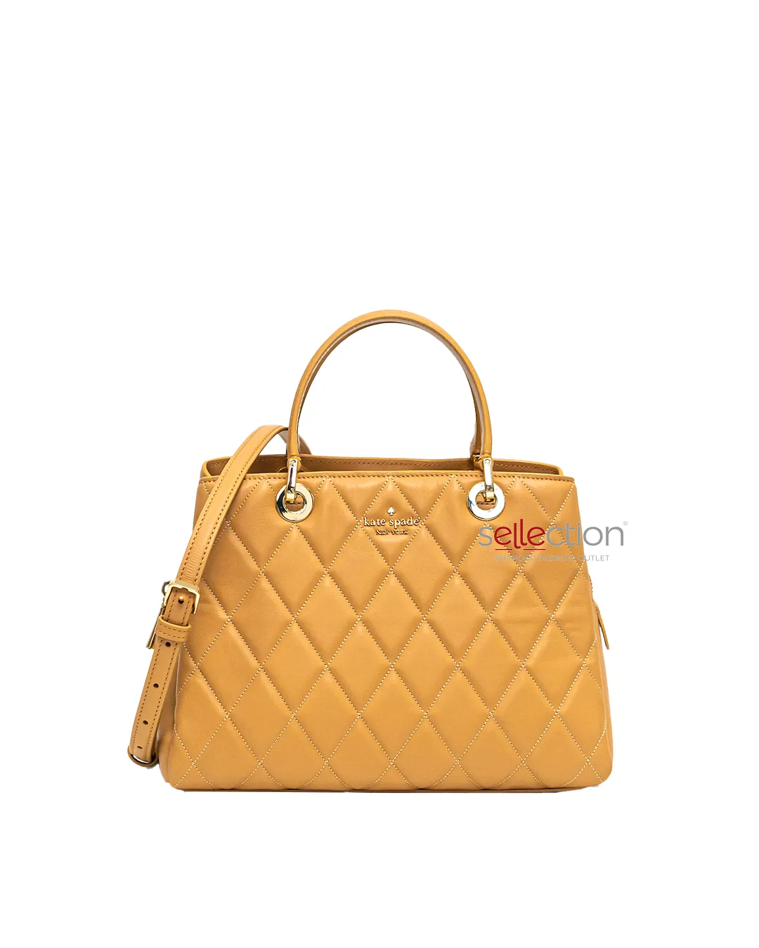 Kate Spade Carey Quilted Sullivan Satchel In Tiramisu