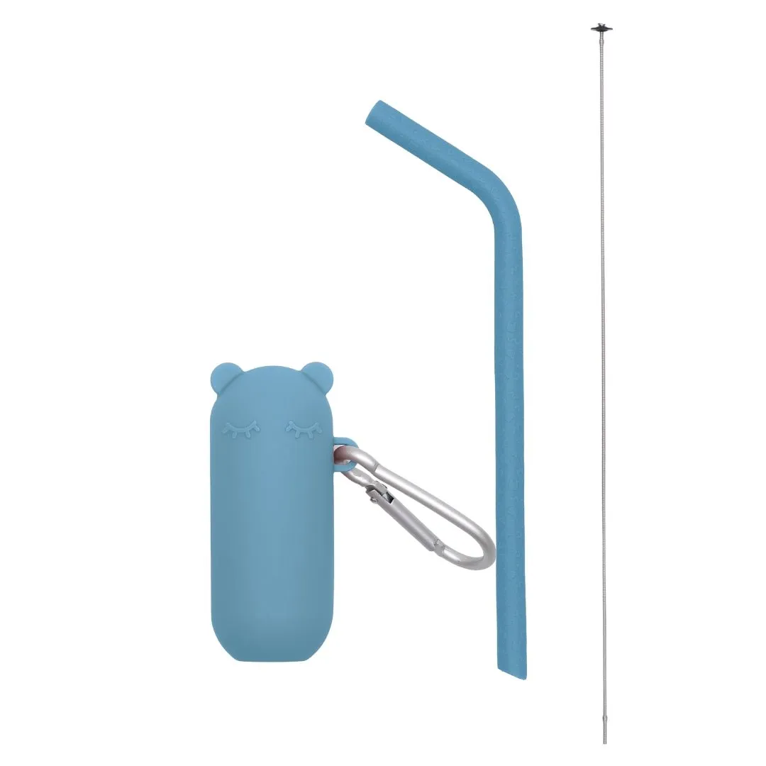 Keepie   Straw Set - Duck Egg Blue