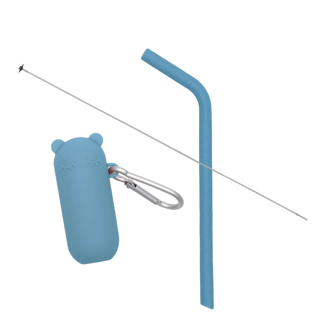 Keepie   Straw Set - Duck Egg Blue