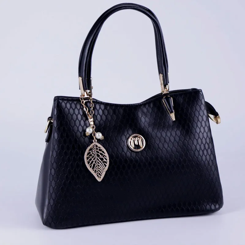 Ladies PU Leather Top-Handle Shoulder Bags for Women