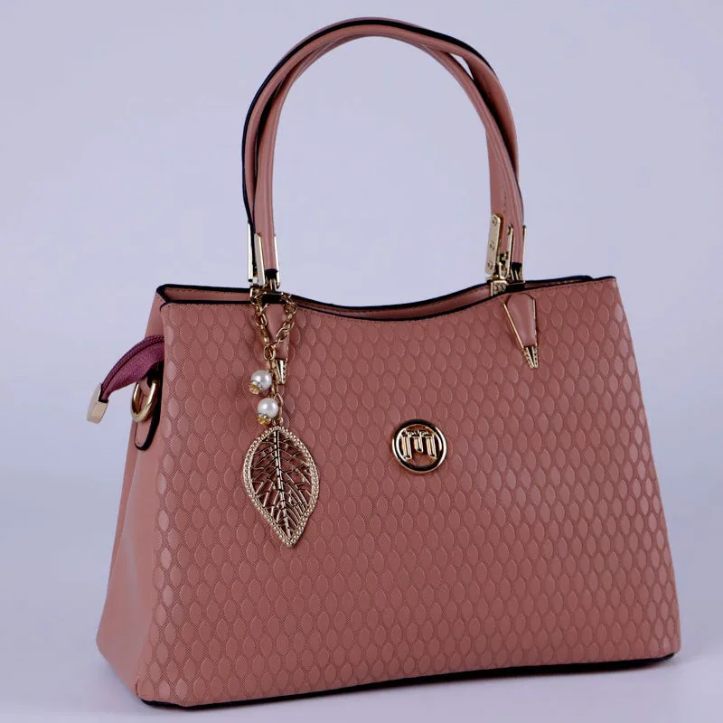 Ladies PU Leather Top-Handle Shoulder Bags for Women