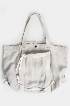 Large canvas tote bag, Dirt Light Grey