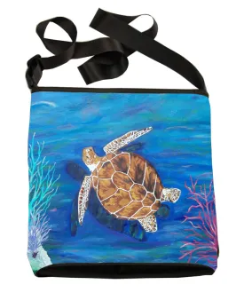 Loggerhead Sea Turtle Large Cross Body Bag- The Pilgrim