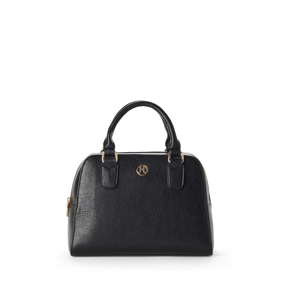 MADELYN Vegan Satchel in Black