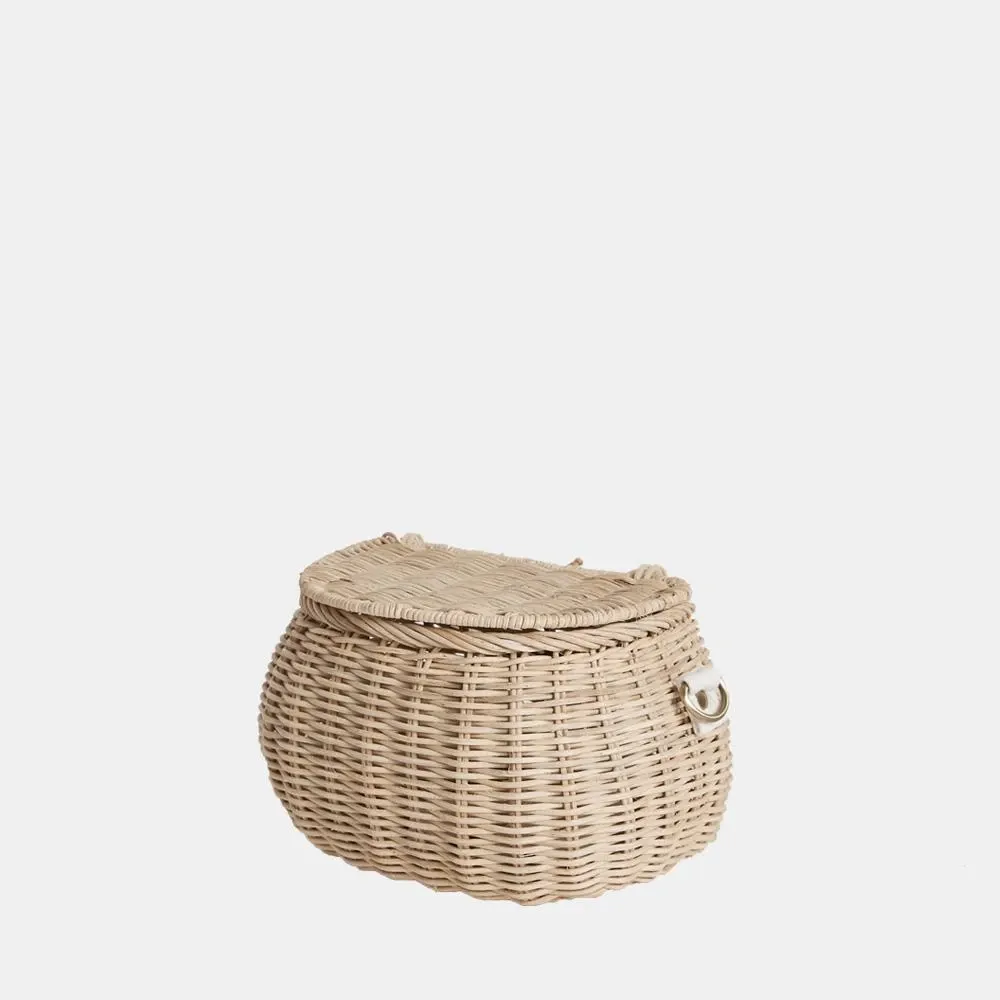 Mini Chari Rattan Bag - Straw