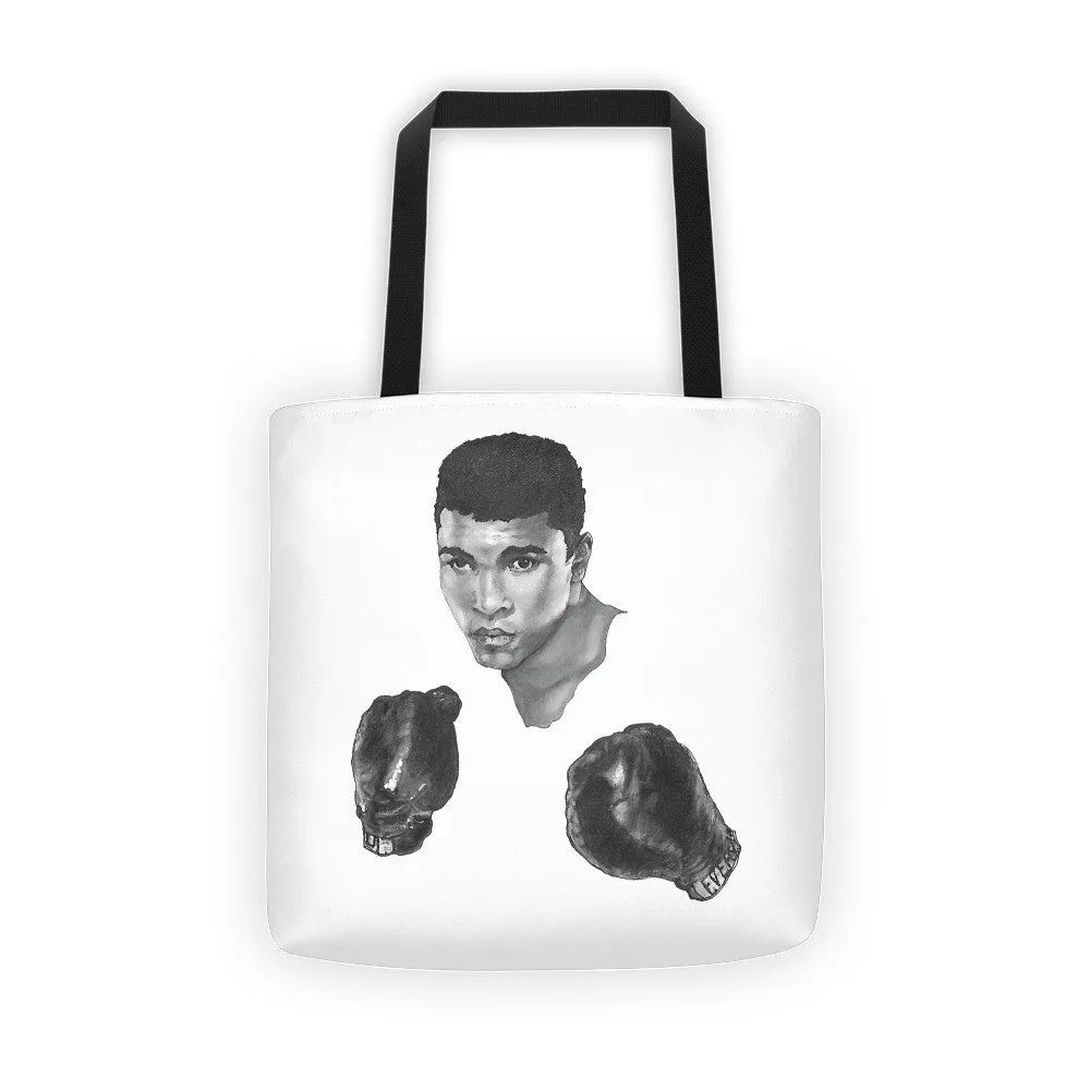 Mo Ali Boxing Tote Bag Illustrated by Robert Bowen