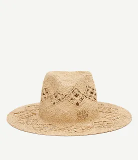 Monogram-embellished Fedora Hat