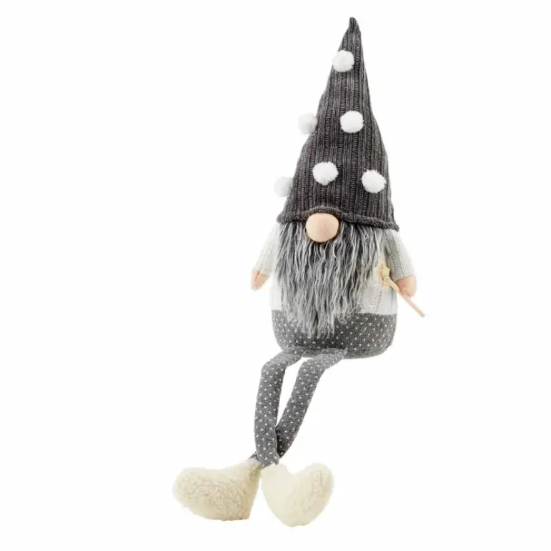 Mudpie Deluxe Grey Holiday Gnome Collection