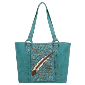 MW1133G-8317 Montana West Embroidered Collection Concealed Carry Tote