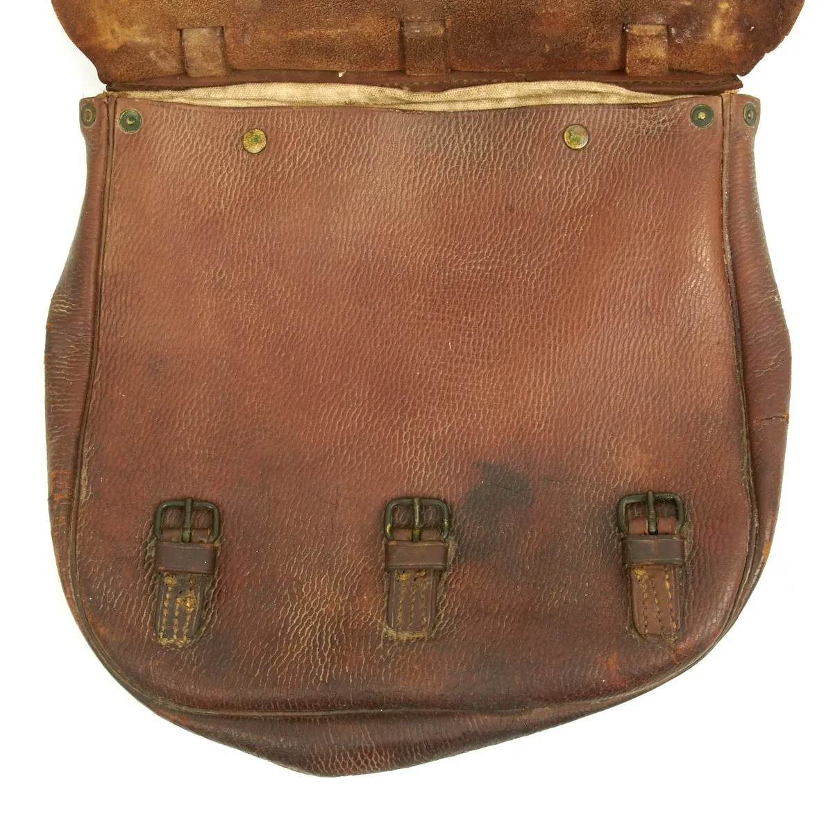 Original U.S. Cavalry WWI Spanish American War Customized Leather Saddle Bag