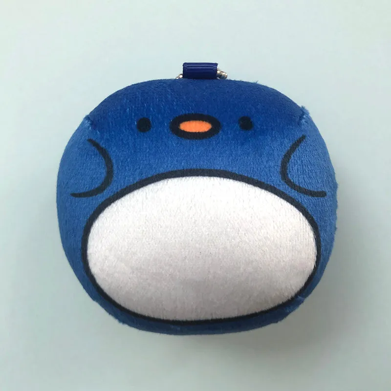 Penguin Round Plush Keychain