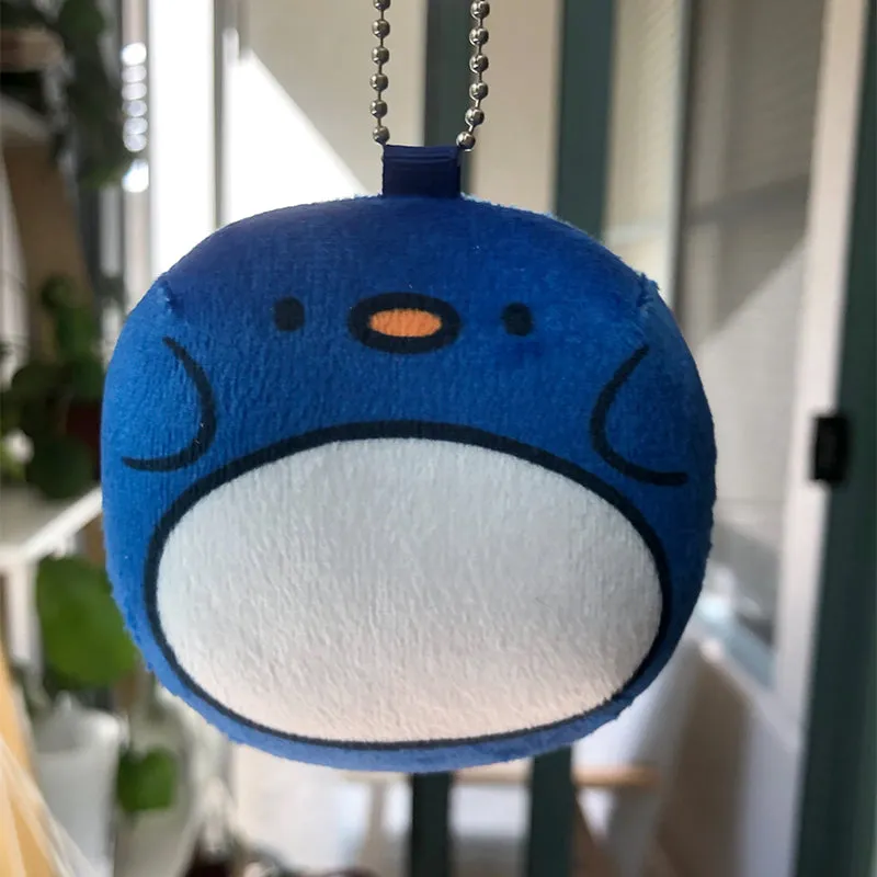 Penguin Round Plush Keychain