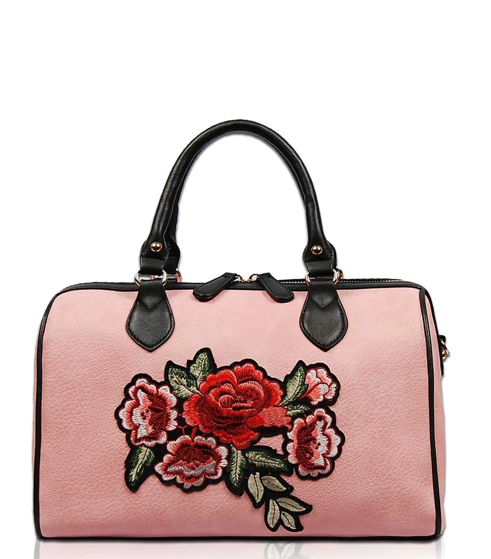 Petal Embroidery Boston Bag EB1441