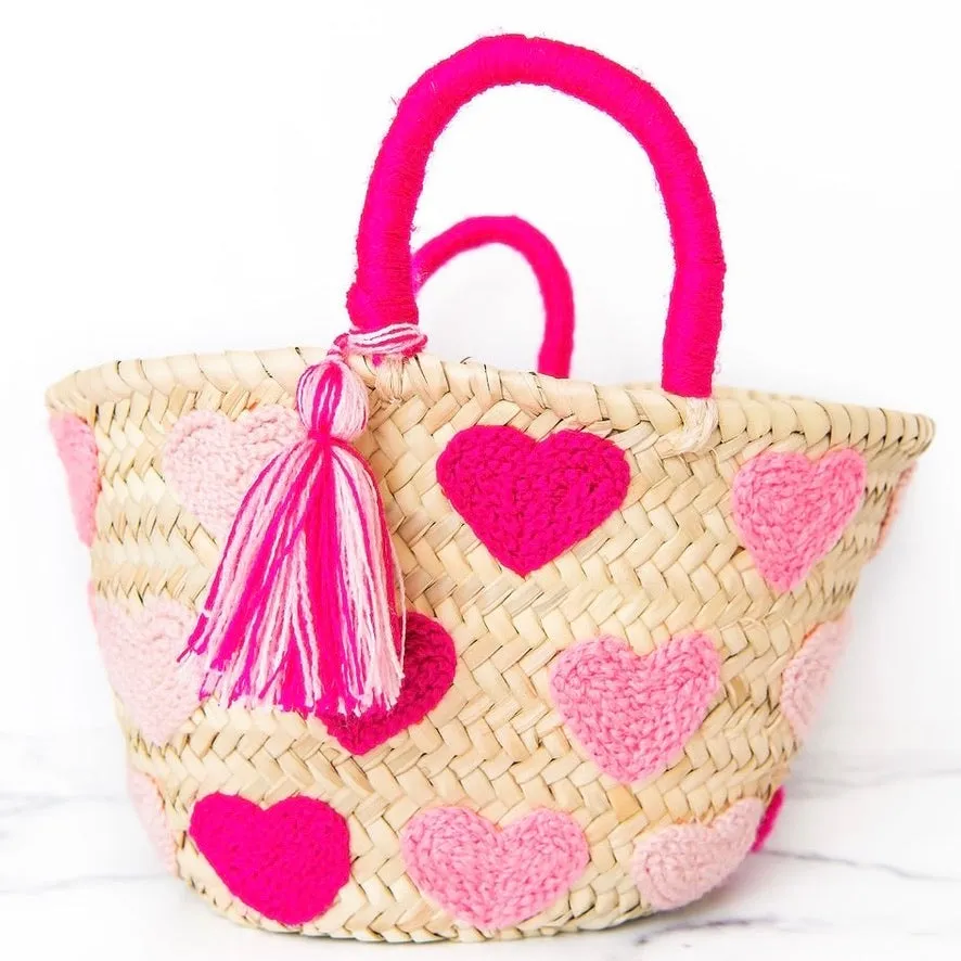 Pink Ombre Hearts Valentines Tote