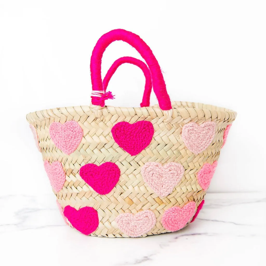 Pink Ombre Hearts Valentines Tote