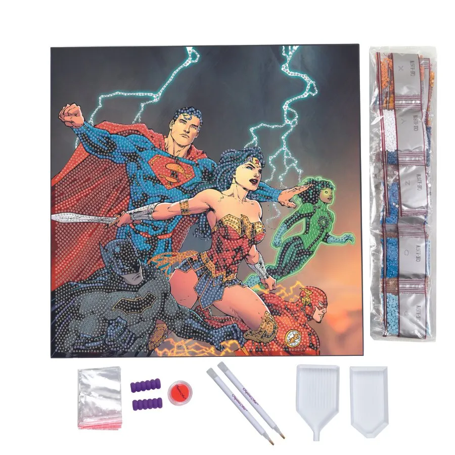 "DC Heroes" DC Comics Crystal Art Kit 30x30cm