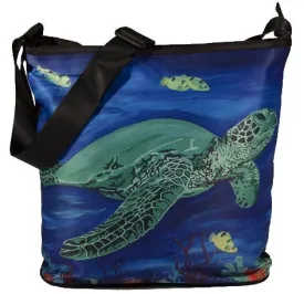 Sea Turtle Large Cross Body Bag - Wisdom