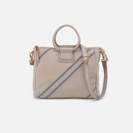 Sheila Medium Satchel in Pebbled Leather - Taupe