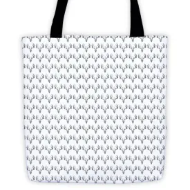 Stag Skulls Repeat Patterns Tote Bag by Robert Bowen