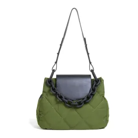 The Merritt Chainlink Quilted Handbag Purse - Multiple Colors