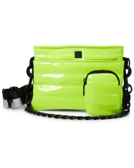 Think Royln Downtown Crosswalk Crossbody Bag - Neon Yellow