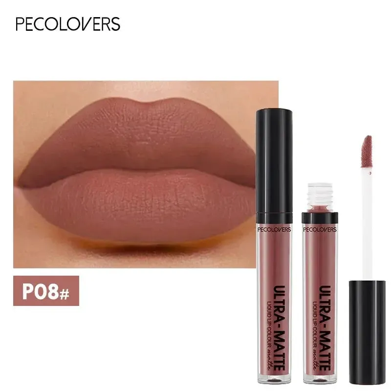 Waterproof Nude Lip Gloss - Long-lasting Velvet Matte Lipstick