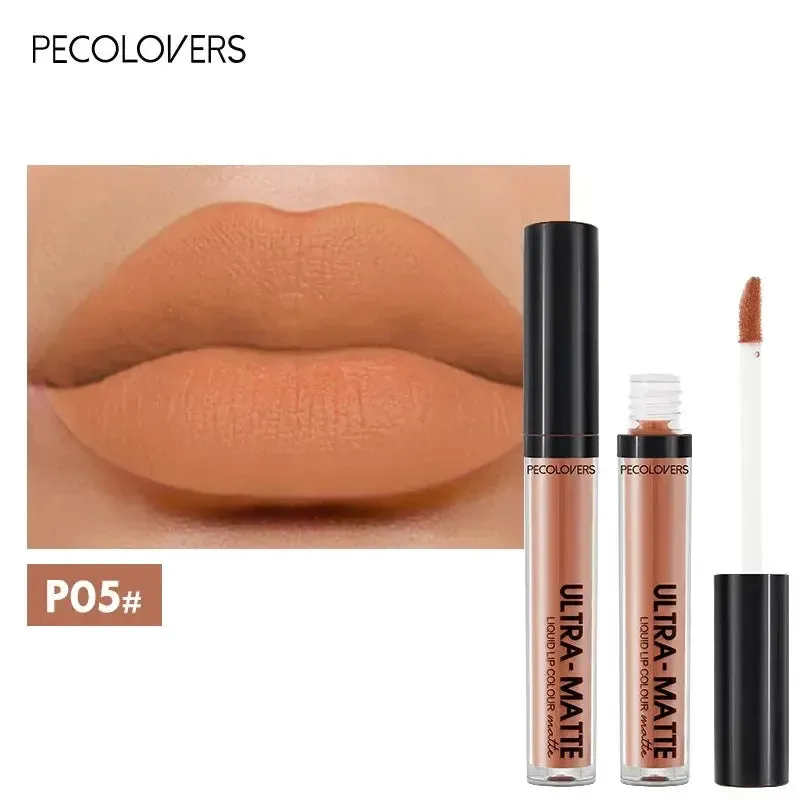 Waterproof Nude Lip Gloss - Long-lasting Velvet Matte Lipstick