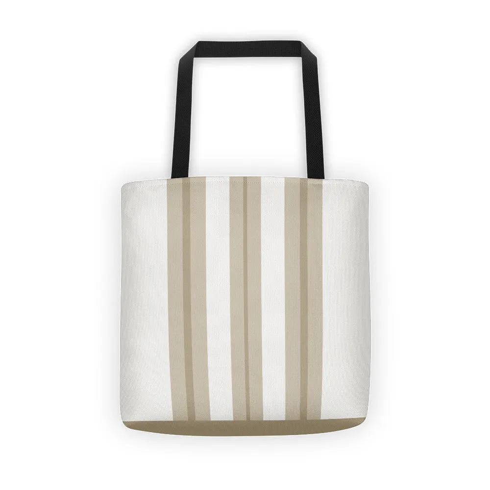 Windrush Tan & Off White Tote Bag by Robert Bowen