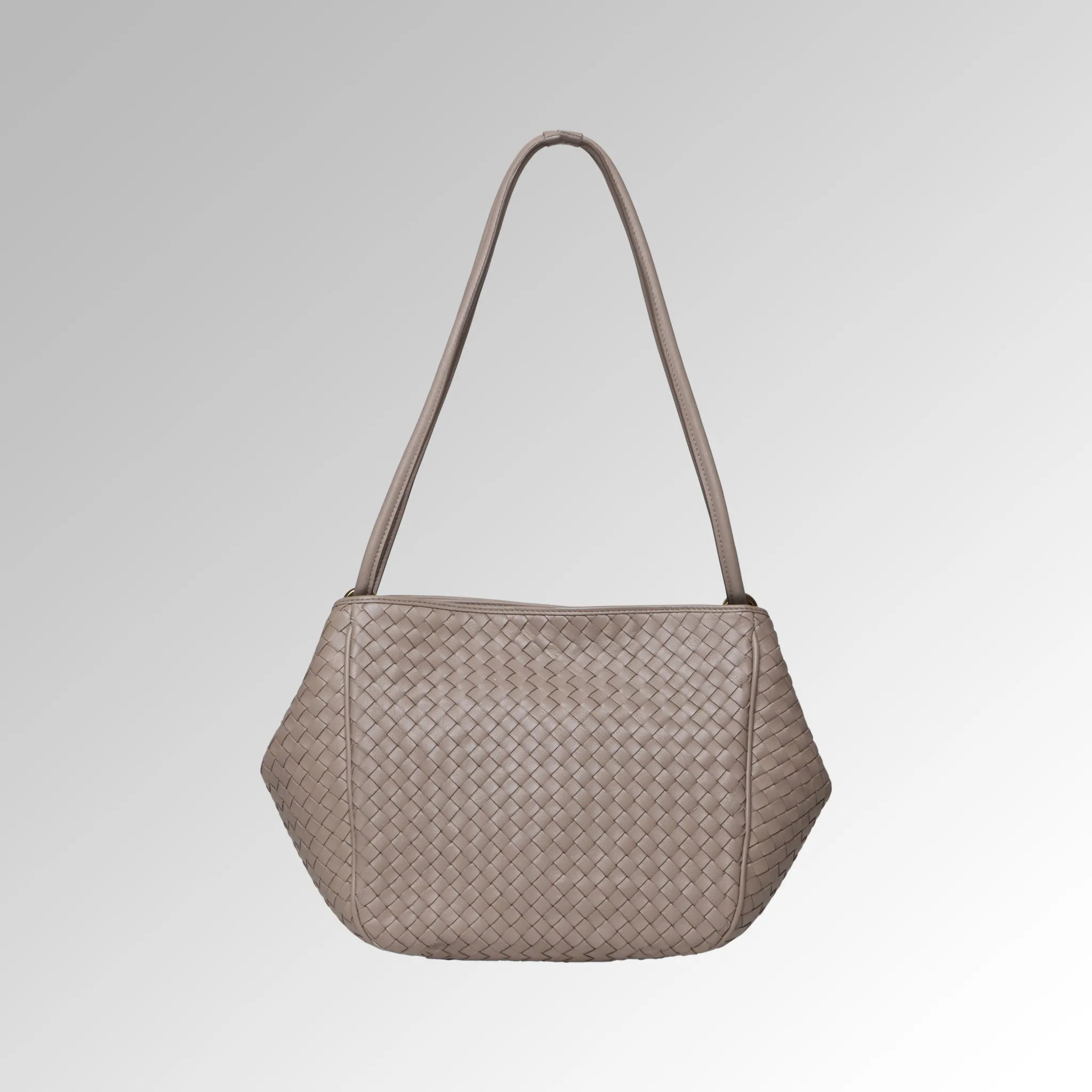 WOVEN NAPPA SHOULDER BAG