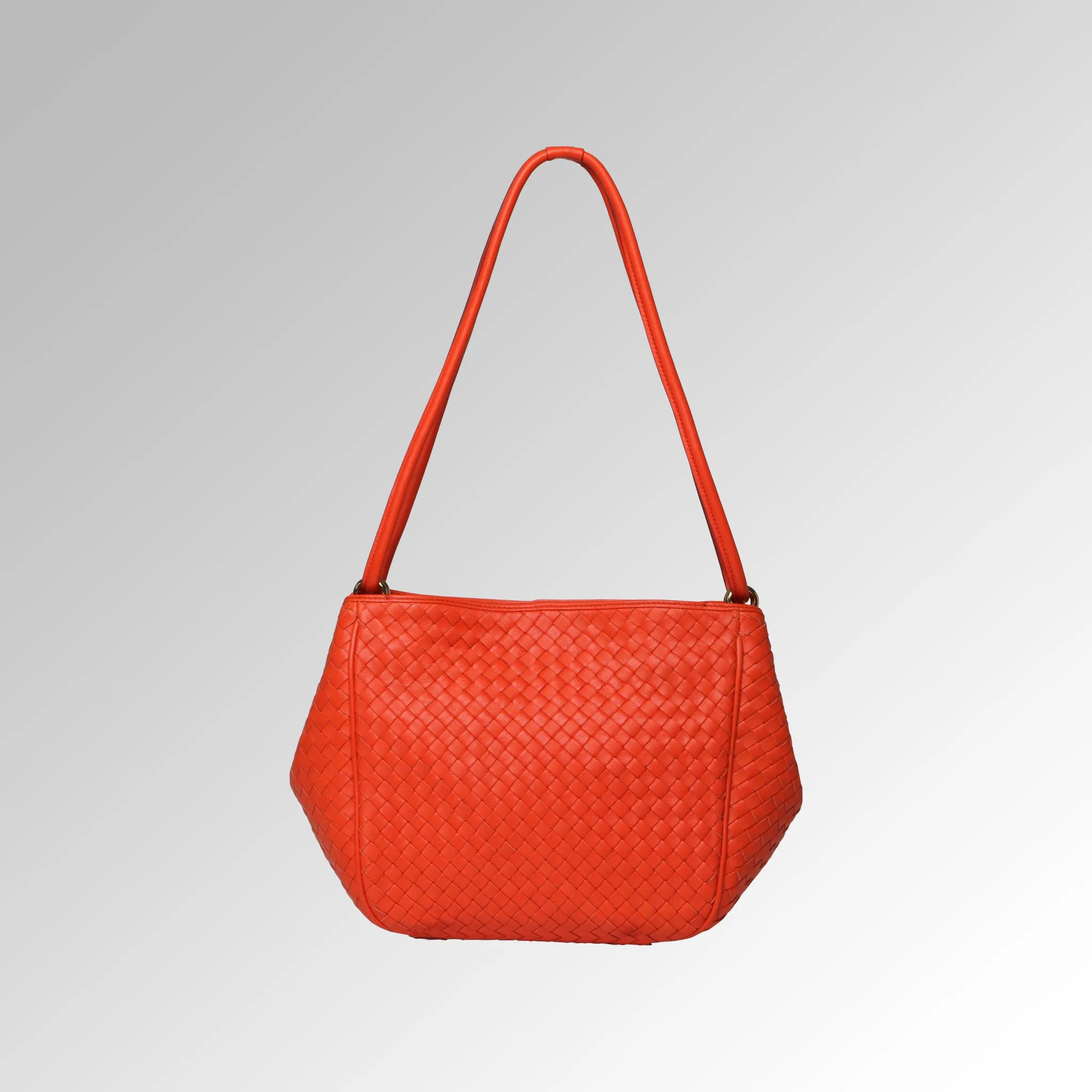 WOVEN NAPPA SHOULDER BAG