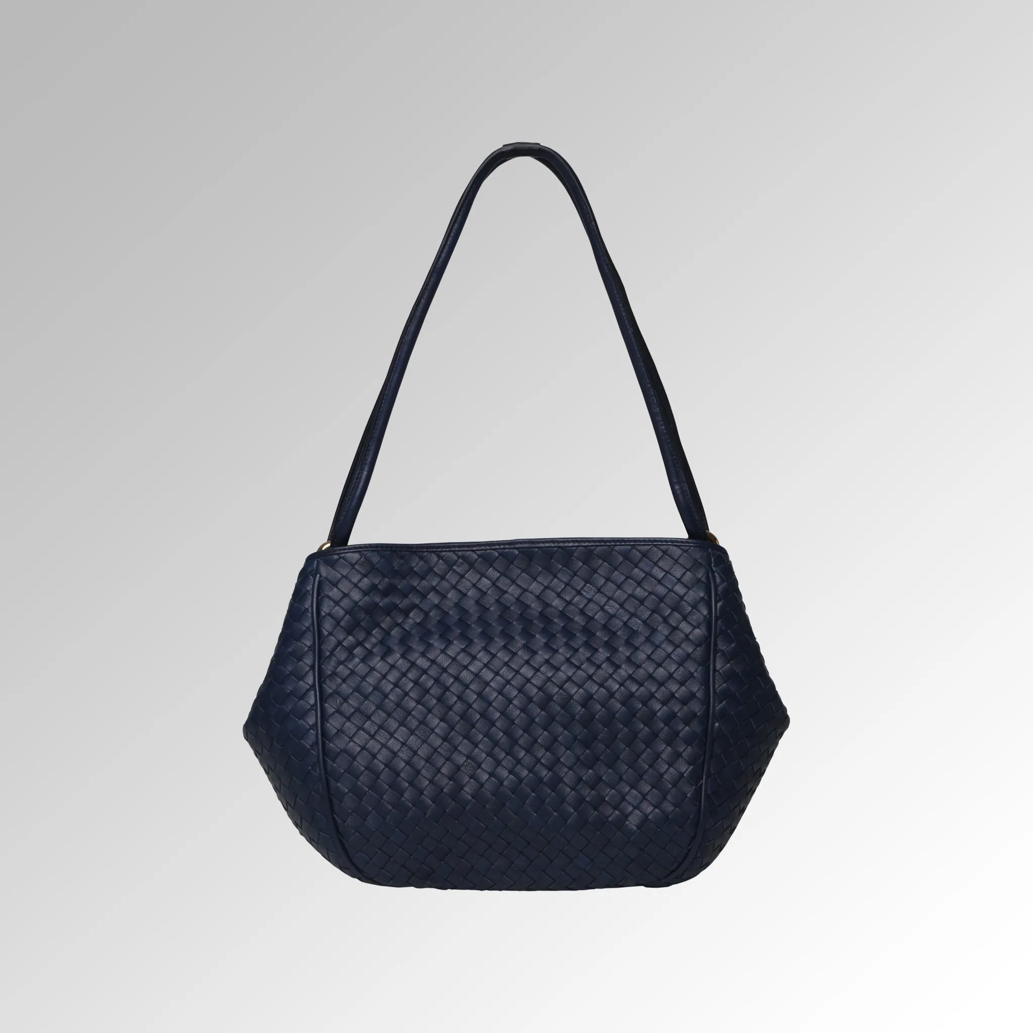 WOVEN NAPPA SHOULDER BAG