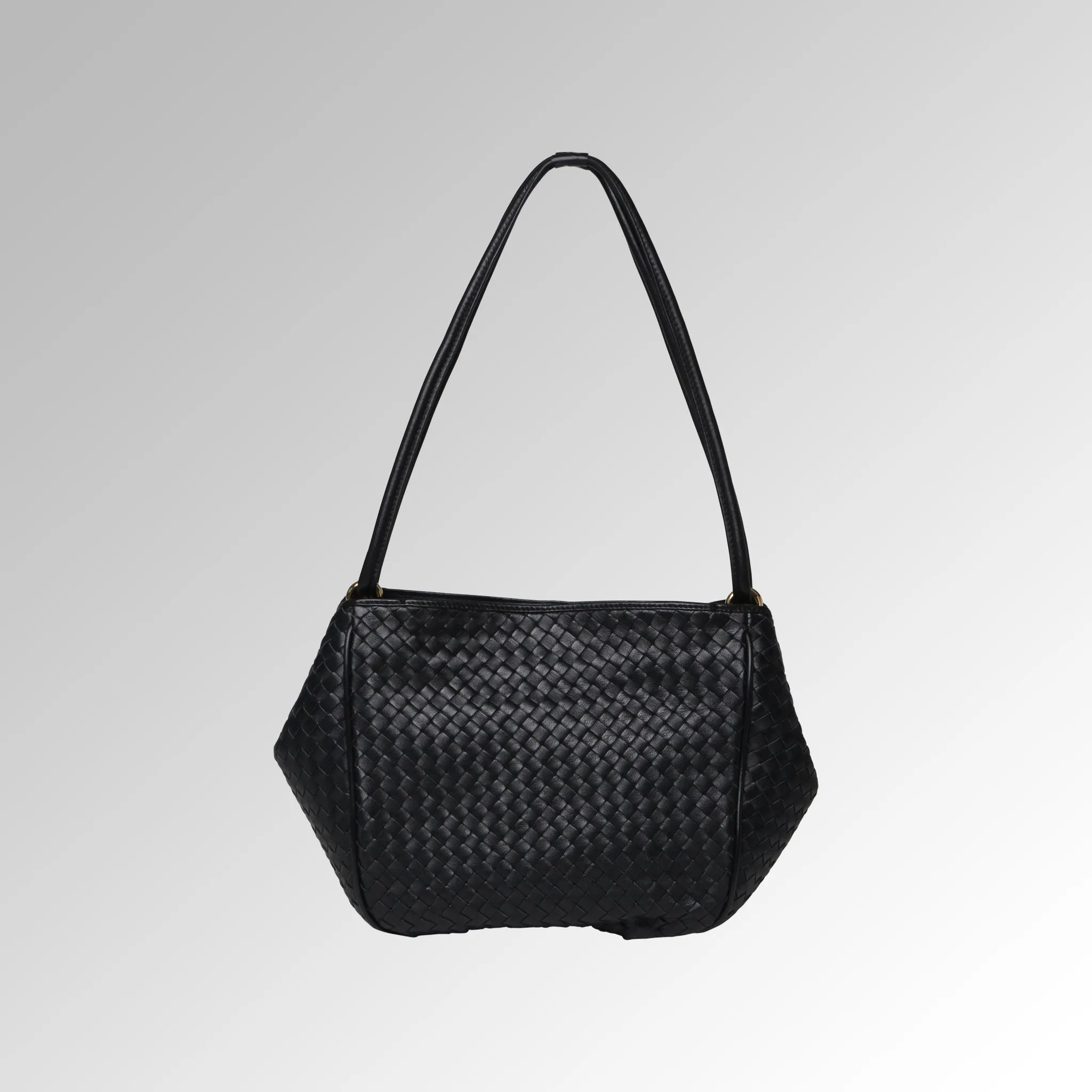 WOVEN NAPPA SHOULDER BAG